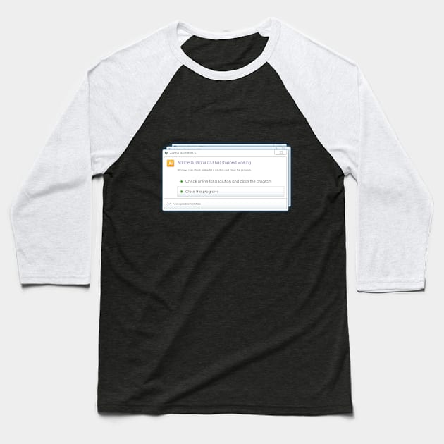 Ai Error program problem Baseball T-Shirt by Giraroad